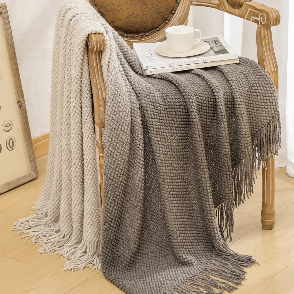 Manta Gradiente Macia e Aconchegante para Todas as Estações