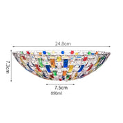 Coleção em Vidro Colorido Pintado a Mão