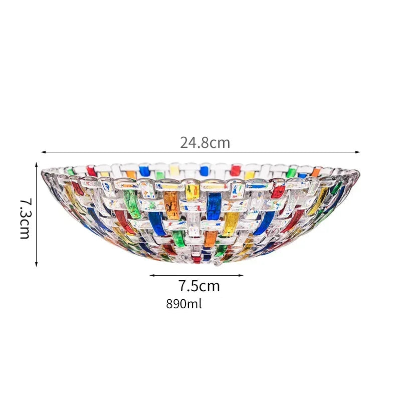 Coleção em Vidro Colorido Pintado a Mão