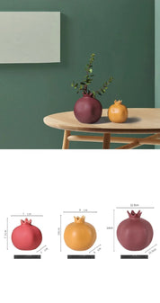 Morandi colorido cerâmica romã ornamentos quarto casa sala de estar atmosfera criativa diversão decoração frutas estilo minimalista