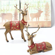 Estatueta de Rena Ornamentos, Estátua Criativa Alce Deer, Decoração Moderna, Gabinete, Desktop, Escritório, Decoração Do Quarto