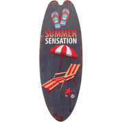 Prancha de surf parede pendurado sinal de madeira decoração de praia verão temático tropical bar decoração de parede bem-vindo ao paraíso sinal de porta para casa quarto