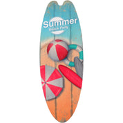 Prancha de surf parede pendurado sinal de madeira decoração de praia verão temático tropical bar decoração de parede bem-vindo ao paraíso sinal de porta para casa quarto