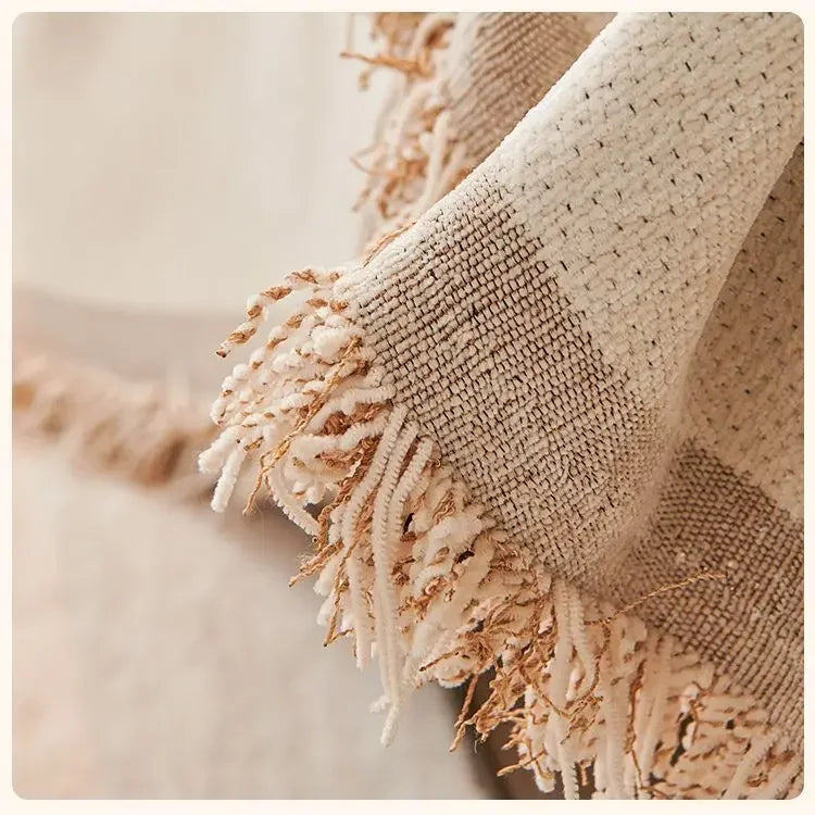 Engrossar chenille verde capa de sofá cobertor simples almofada geométrica ins vento areia toalha de cabelo moda cobertor sofá toalha