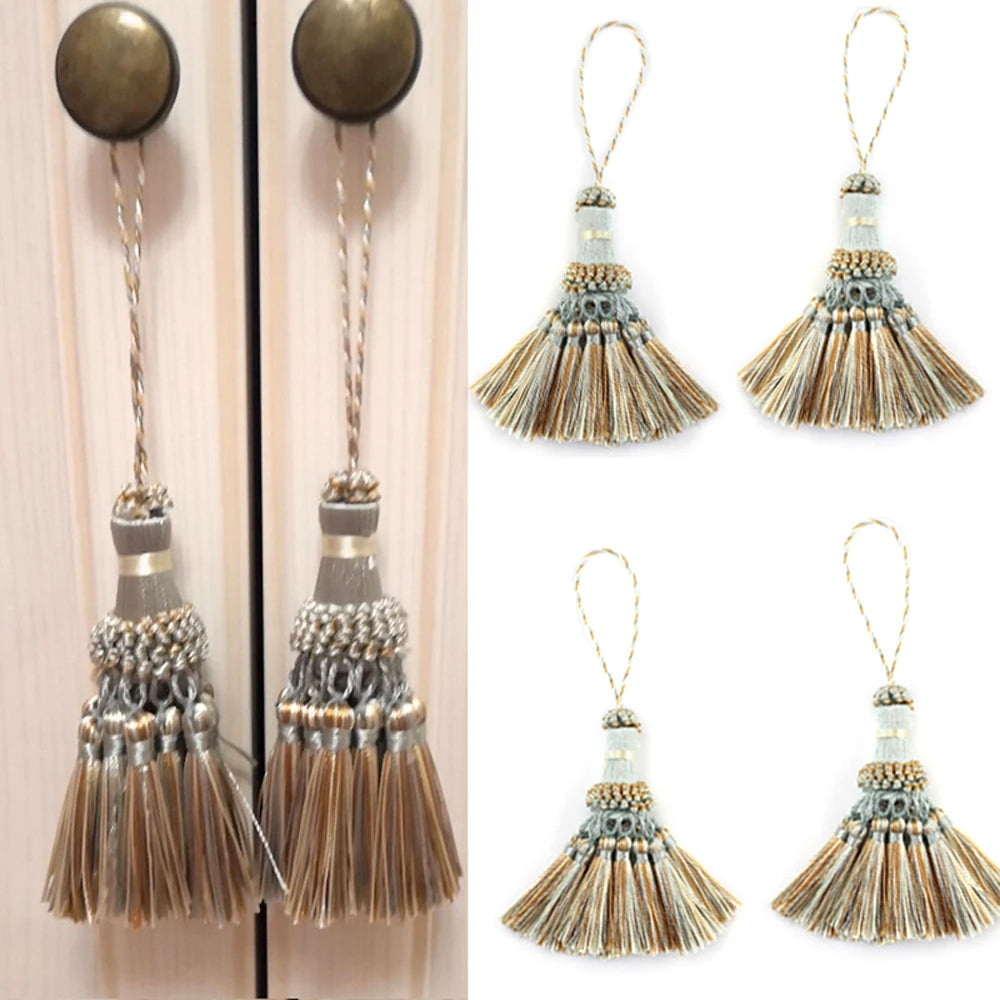 1pc borlas pendurado decoração artesanato franja de seda borla chaveiros escova diy decoração para sacos portas cortina marcadores chaves