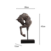 Escultura Decorativa Cabeça de Cavalo em Resina