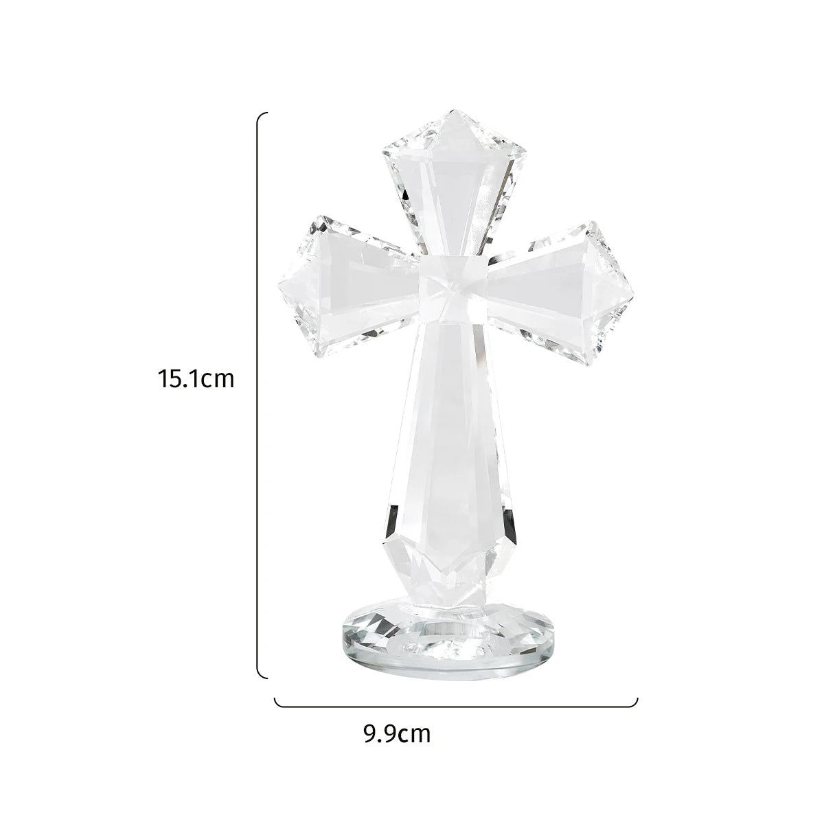 1pc amor anjo e cruz prisma em forma de artesanato de vidro, peitoris da janela coletor de sol ornamento prisma luz captura artesanato decorativo