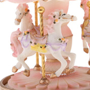 Brinquedo musical de resina artesanal, cavalo giratório, carrossel, caixa de música, artesanato, decoração de casa, brinquedos colecionáveis, presente de aniversário