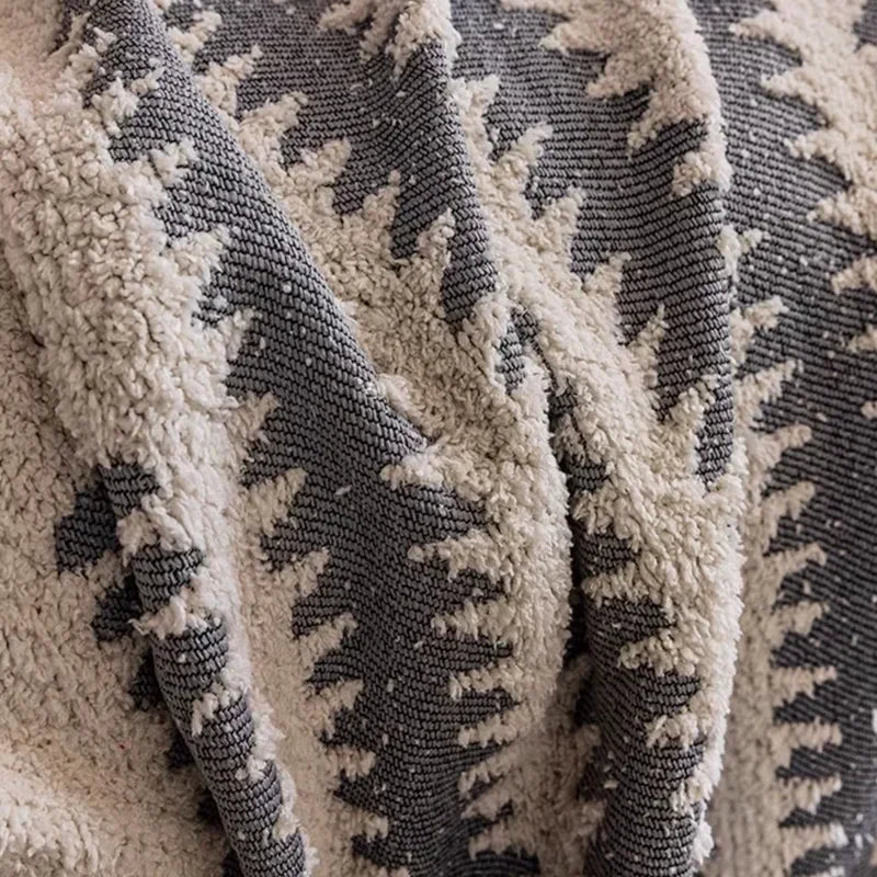 Engrossar cobertor de chenille clássico preto listra sofá cobertor verão antiderrapante cobertor escritório nap xale almofada capas de sofá