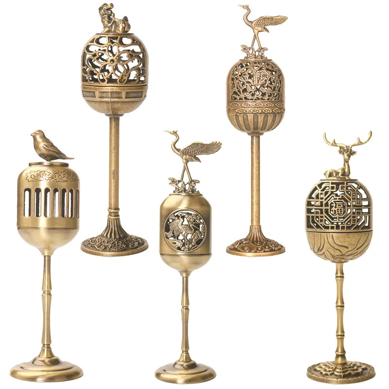 Urraca oco lâmpada sândalo fragrância incensário fumar backflow incenso titular casa de chá ornamentos sala estudo decoração casa