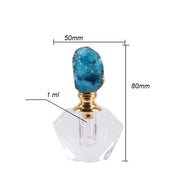 Garrafa de Perfume de Cristal Ágata Recarregável