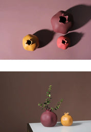 Morandi colorido cerâmica romã ornamentos quarto casa sala de estar atmosfera criativa diversão decoração frutas estilo minimalista