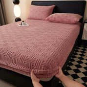 Capa  com Elástico em Tecido de Pelúcia  Para Colchão