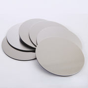 6 pçs/set redondo de aço inoxidável mesa placemats isolamento térmico caneca resistente ao calor cerveja xícara de chá coaster almofada esteira coasters