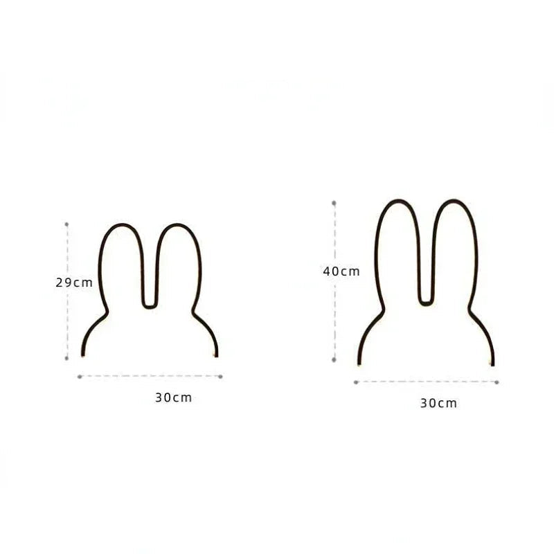 Menina adorável nordic lâmpada do quarto das crianças criativo led coelho lâmpada usb de três cores mutável lâmpada de cabeceira decoração da parede luz da noite