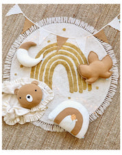 Tapete Arco-Íris Redondo Infantil