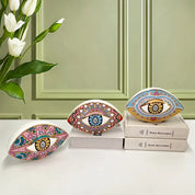 Artesanato de cerâmica criativo, decoração de casa, azul turco, esculturas de mau olhado, estátua de olho do diabo, estilo marrocos, ornamentos de mesa