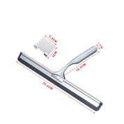 Rodo de silicone multiuso, raspador de parede, alça de aço inoxidável, limpador com gancho para cozinha, banheiro, janela, vidro limpo