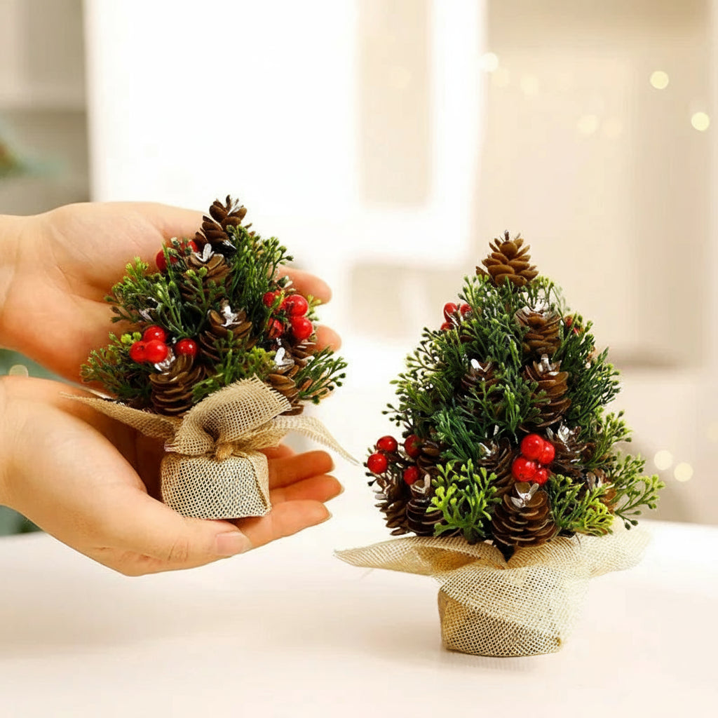 Mini pequena árvore de natal pequena árvore de natal ornamento de mesa de natal decoração de árvore de natal suprimentos decoração de mesa