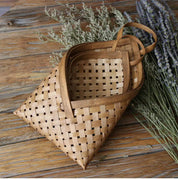 Conjunto de Cesta Decorativa de Bambu