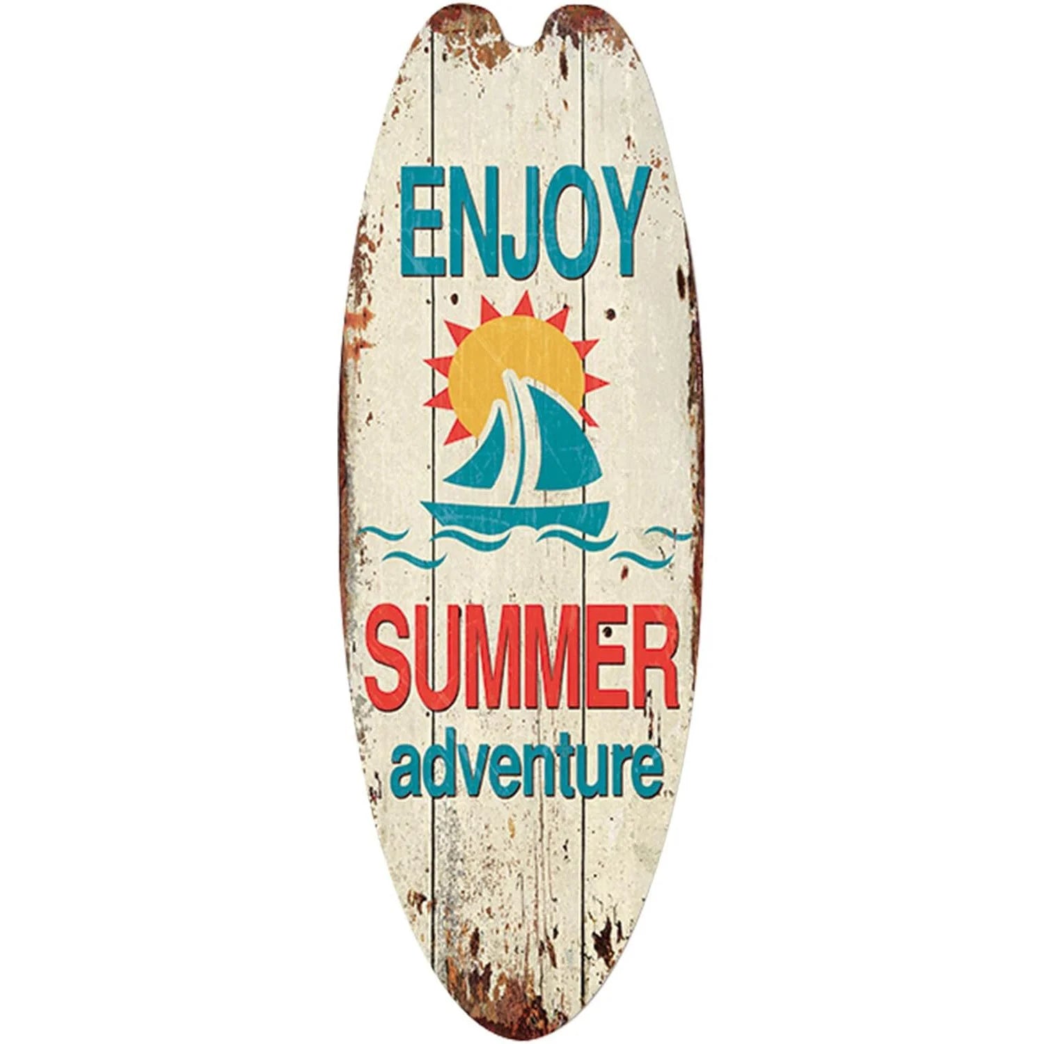 Prancha de surf parede pendurado sinal de madeira decoração de praia verão temático tropical bar decoração de parede bem-vindo ao paraíso sinal de porta para casa quarto