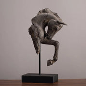 Escultura Decorativa Cabeça de Cavalo em Resina