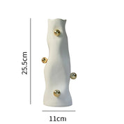 Vaso de cerâmica esfera geométrica irregular vaso de flores porcelana artefato arranjo de flores decoração para casa acessórios vasos