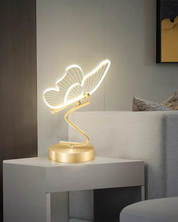Nordic led candeeiros de mesa iluminação interior botão interruptor quarto cabeceira sala estar restaurante decoração casa borboleta lâmpada mesa