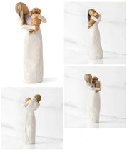 Estatuetas de Família e Pet em Resina para Decoração Emocionante