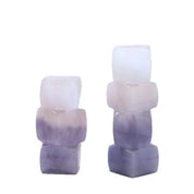 Vaso Geométrico de Vidro Colorido para Decoração