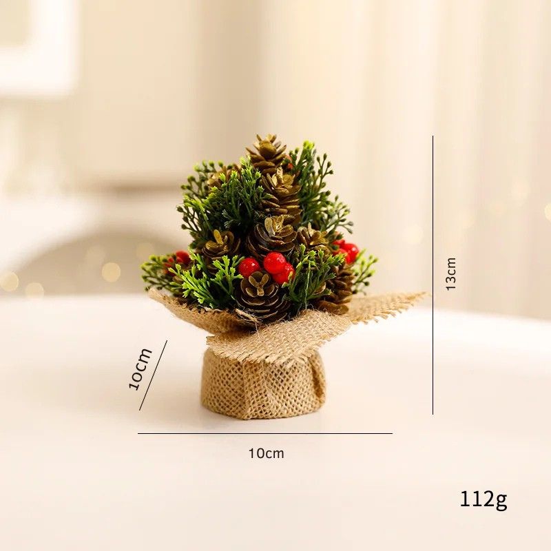 Mini Árvore de Natal Decorativa para Mesa