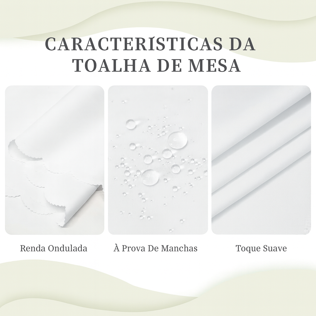 Toalha de Mesa Redonda Ilusão Óptica Preto e Branco 60"