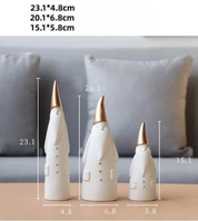 Conjunto de Cerâmica Nórdica: Decoração Criativa de Natal