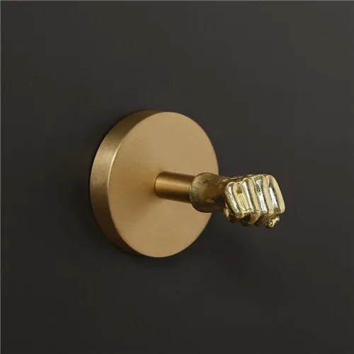 No Drilling Wall-mounted Brass Hook, Toalha Gancho, Banheiro, Roupas, Casaco, Quarto, Sala de estar, Acessórios de cozinha