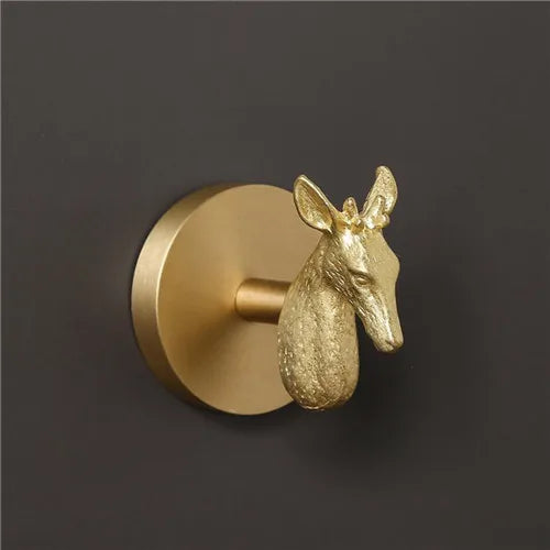 No Drilling Wall-mounted Brass Hook, Toalha Gancho, Banheiro, Roupas, Casaco, Quarto, Sala de estar, Acessórios de cozinha