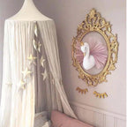 Crianças decoração do quarto 3d cabeças animais cisne parede pendurado decoração para crianças quarto berçário decoração suave instalar casa de jogo