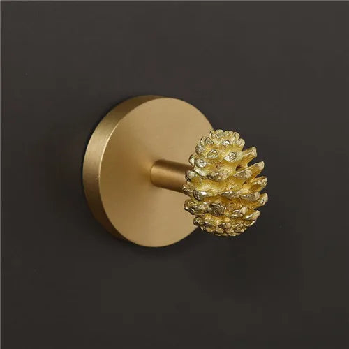 No Drilling Wall-mounted Brass Hook, Toalha Gancho, Banheiro, Roupas, Casaco, Quarto, Sala de estar, Acessórios de cozinha