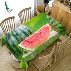Toalha de Mesa 3D com Estampa de Frutas Vibrantes