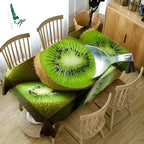 Toalha de Mesa 3D com Estampa de Frutas Vibrantes