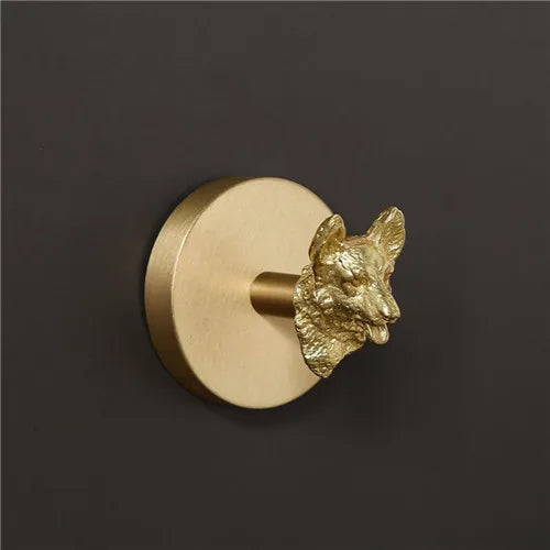 No Drilling Wall-mounted Brass Hook, Toalha Gancho, Banheiro, Roupas, Casaco, Quarto, Sala de estar, Acessórios de cozinha