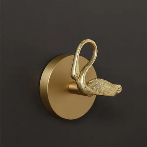 No Drilling Wall-mounted Brass Hook, Toalha Gancho, Banheiro, Roupas, Casaco, Quarto, Sala de estar, Acessórios de cozinha
