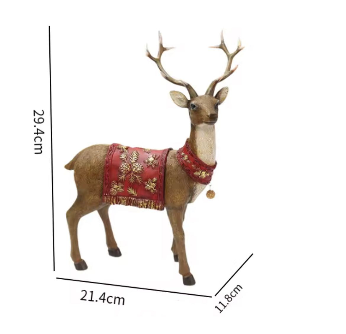 Estatueta Decorativa de Rena - Charme e Elegância Atemporal