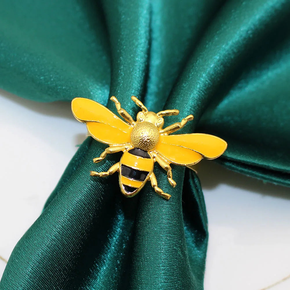 Conjunto de Argolas Abelhas Para Guardanapo
