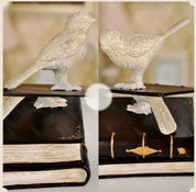 Aparadores de Livros Retro Birds em Resina