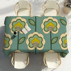 O-Orla Kiely Flor Toalha de mesa Festa em casa Piquenique Sala de jantar Cozinha Patios Toalha de mesa de poliéster à prova de manchas