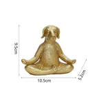 1pc estátua de meditação, estátua de yoga de cachorro, estátua de pose de yoga estátuas decorativas de jardim para pátio, gramado, quintal e decoração de jardim