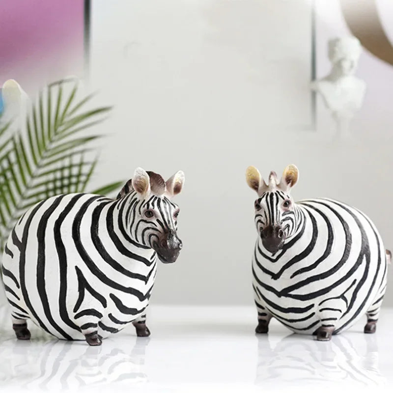 Escultura Decorativa Zebra , Estatua de Zebra, Estatueta Zebra, Estatua de Resina, Estatua Africana, Decoração Animal Quarto Infantil ,Estatua Para Escritório, Loja Rowa Home