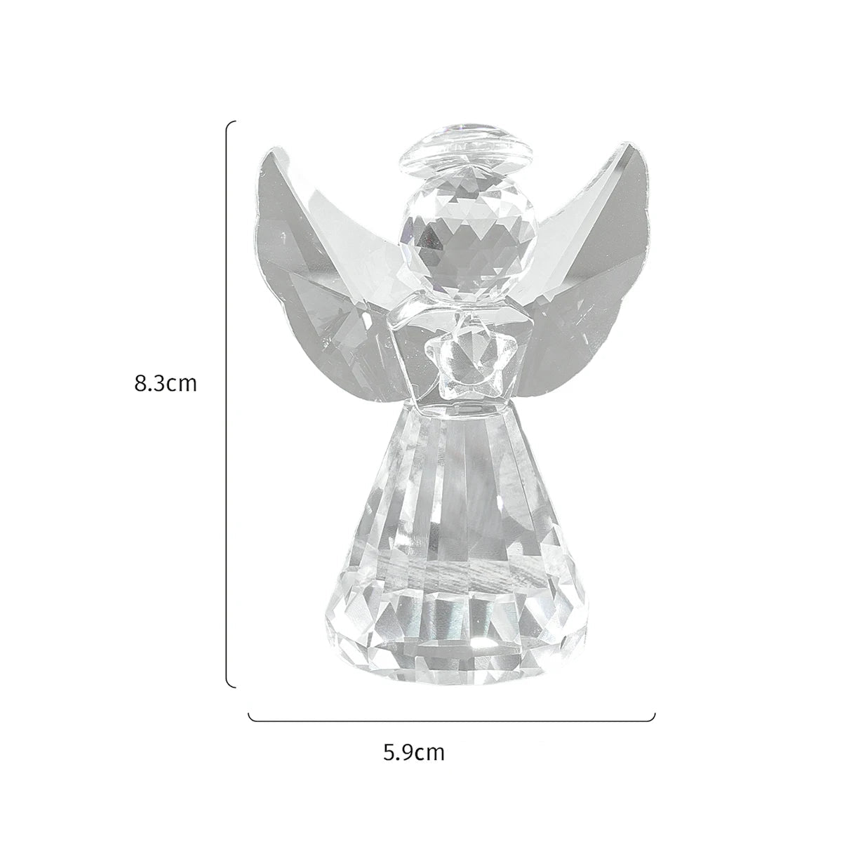 1pc amor anjo e cruz prisma em forma de artesanato de vidro, peitoris da janela coletor de sol ornamento prisma luz captura artesanato decorativo