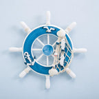 Praia De Madeira Barco Navio Volante, Rede De Pesca, Home Wall Decor, Art Decor, 9 Polegada