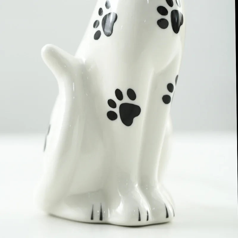 Casal de Gatos em Cerâmica